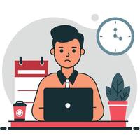 Procrastination The Concept of Delaying Tasks Despite Negative Consequences vector