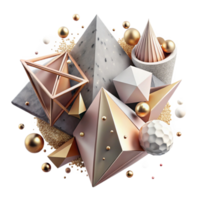 serene rustic Triangles Isolated Modern Abstract Design for Products original png