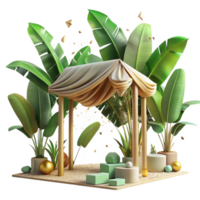 magnificent classic Tropical Canopy Banana Leaves Cutout high resolution png