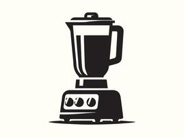 High-Quality Blender Silhouette in Black for Graphic Use vector