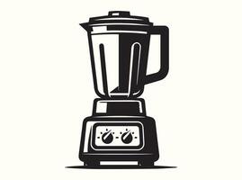 Black Blender Icon on a White Background, Isolated Design vector