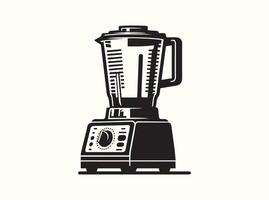 Black Outline of a Blender, Simple and Bold Design vector