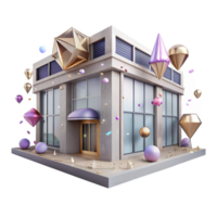 stunning minimalist Urban Facade Street Scene Perspective Transparent authentic png