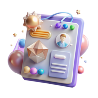 impressive contemporary User Profile Page Ui Design Transparent for Social Media Websites high quality png