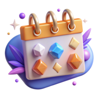 impressive rustic Calendar Icons Isolated for Event Management premium png