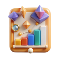 wonderful creative Graph Chart Icon Transparent for Data Presentation professional png