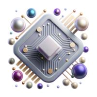 vibrant classic Abstract Circuit Board Pattern Transparent for Tech Projects authentic png