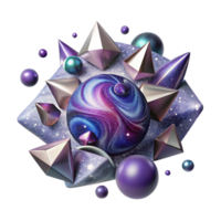 serene artistic Abstract Galaxy Pattern Cutout for Textile Design authentic png