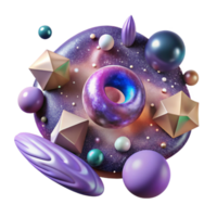 wonderful rustic Abstract Galaxy Pattern Cutout for Textile Design detailed png