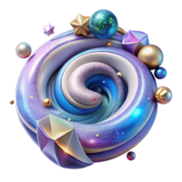 impressive vintage Abstract Galaxy Swirls Transparent for Artistic Compositions premium png