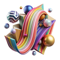 stunning classic Abstract Pop Art Stripe Pattern Transparent professional png