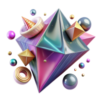 dramatic creative Abstract Pop Art Triangle Pattern Transparent authentic png