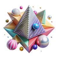 wonderful artistic Abstract Pop Art Triangle Pattern Transparent high quality png