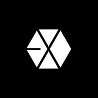 Geometric Hexagon Symbol - Minimalist Design vector