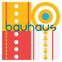 Print Bauhaus Angled Typography vector
