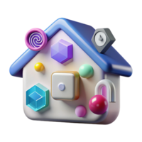 stunning abstract Advanced Smart Home Icons Isolated for Future Technology high resolution png