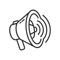 Megaphone Line Icon simple vector
