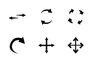Hand Drawing Arrow for Design element . Different types of Arrow. Bunddle vector