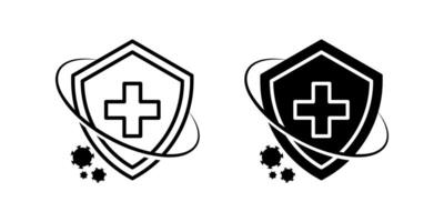 Immune icon set.for mobile concept and web design on white background vector