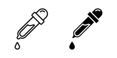 Dropper icon set. for mobile concept and web design on white background vector