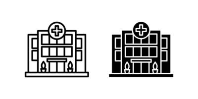 Hospital icon set. for mobile concept and web design on white background vector