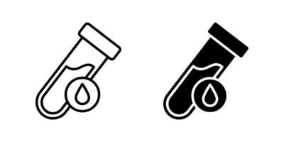 Blood Test icon set.for mobile concept and web design on white background vector