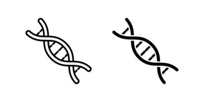 Dna icon set. for mobile concept and web design on white background vector