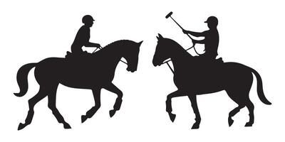 A lively silhouette of a horse in mid-gallop, capturing its spirited and playful nature in motion. vector