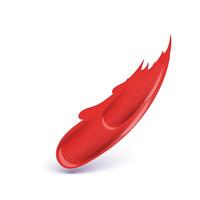 Cosmetics red lipstick brush stroke Background vector