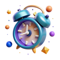 beautiful modern Alarm Clock Morning Routine Icon Transparent for Productivity Apps professional png