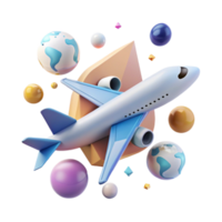magnificent creative Airplane Flying in Sky Cutout for Aviation Illustrations authentic png