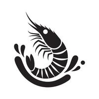 Unique Shrimp Silhouette for Branding vector