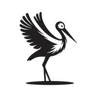 Editable Treecreep Bird Silhouette vector