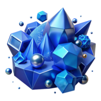 beautiful abstract Blue Voronoi Background Isolated for Digital Art high resolution png