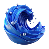 magnificent classic Blue Water Wave Ripple Isolated for Ocean Projects authentic png