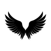 Abstract Feathered Wings Element Art vector