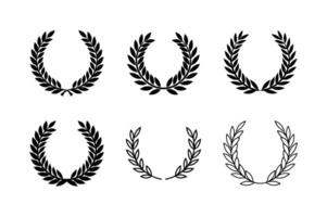 Stylish Laurel Wreaths Element Set for Creatives vector