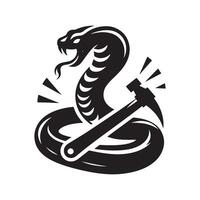 Black Vipers Illustration for Use vector