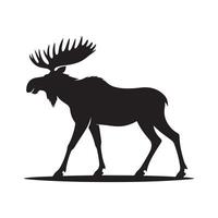 Black Female Moose for Commercial Licensing vector