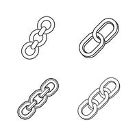 Chain Set Element for Handmade and Craft Projects vector