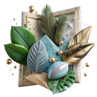 extraordinary minimalist Canvas Texture with Leaves Botanical Print Transparent for Nature Inspired Art high quality png