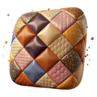 magnificent modern Canvas Texture with Patchwork Quilt Style Cutout for Diy Projects high quality png