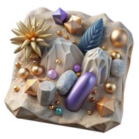 dramatic abstract Canvas Texture with Stone Natural Element Transparent for Landscape Designs high quality png