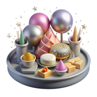 impressive abstract Catering Platter Event Food Isolated for Wedding Receptions high resolution png
