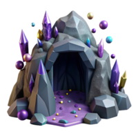 impressive abstract Cave Entrance Dark Mysterious Isolated for Exploration Graphics genuine png