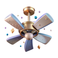 serene modern Ceiling Fan Modern Design Isolated Air Circulation png