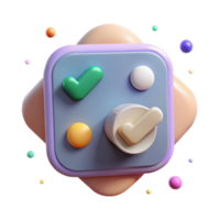 dramatic traditional Checkbox Toggle Switch Ui Component Isolated for Mobile Apps professional png