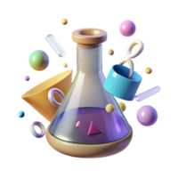 dramatic rustic Chemistry Flask Cutout Isolated for Science Projects genuine png