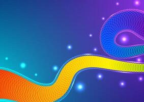Digital wave gradient background. Futuristic fluid wave wireframe polygon and colorful concept. Design for futuristic line technology liquid connect internet abstract background gradient multicolor. vector