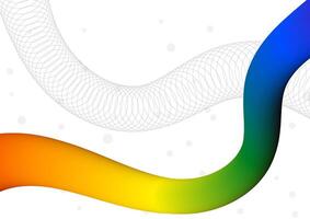 Digital wave gradient white background. Futuristic fluid wave and colorful concept. Design for line technology wireframe polygon liquid connect internet abstract background gradient artwork. vector